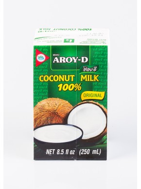Кокосовое молоко AROY-D 70% 250 мл, жирность 12-17%