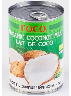 Органическое кокосовое молоко FOCO (жирность10-12%), 400мл, ж/б